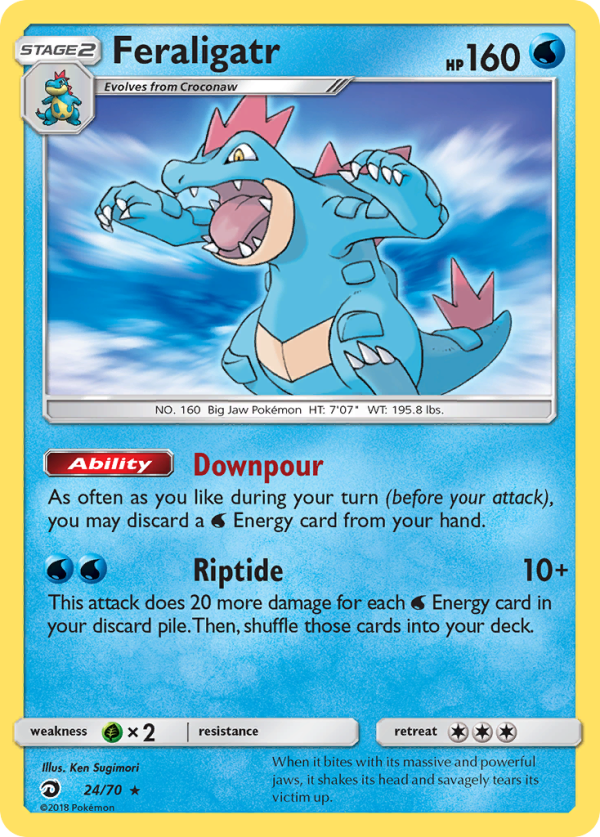 Feraligatr (24 70) [Sun & Moon: Dragon Majesty] For Sale