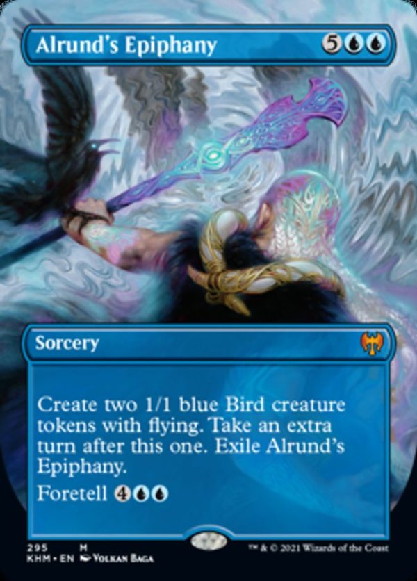 Alrund s Epiphany (Borderless Alternate Art) [Kaldheim] on Sale