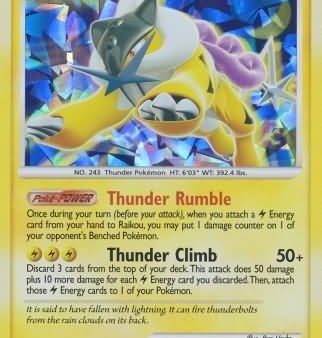 Raikou (16 132) (Cracked Ice Holo) [Diamond & Pearl: Secret Wonders] Online Sale