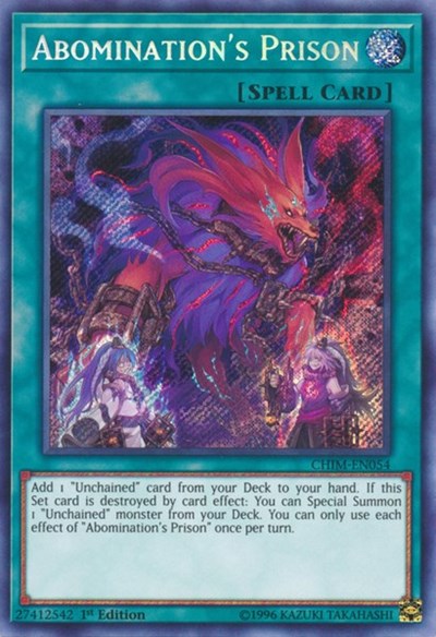 Abomination s Prison [CHIM-EN054] Secret Rare Supply