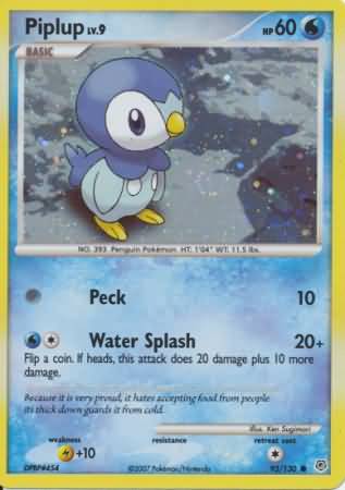 Piplup (93 130) (Cosmos Holo) [Diamond & Pearl: Base Set] Sale