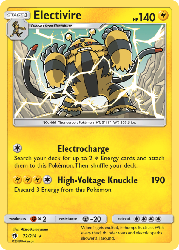 Electivire (72 214) [Sun & Moon: Lost Thunder] For Discount