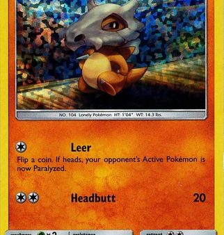 Cubone (7 12) [McDonald s Promos: 2018 Collection] on Sale