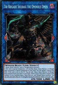 Tri-Brigade Shuraig the Ominous Omen [PHRA-EN048] Secret Rare Sale